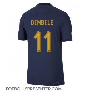 Frankrike Ousmane Dembele #11 Hemma Matchtröja VM 2022 Kortärmad